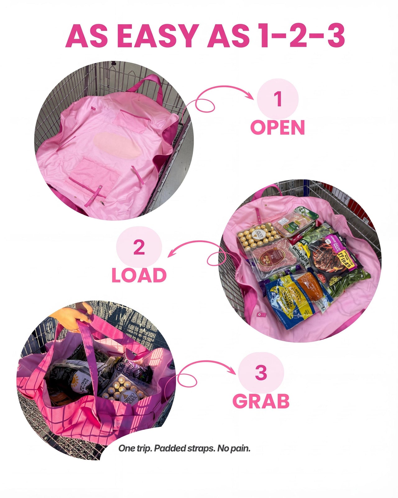 PINK TOTED BAG® - Bundle - Groceries