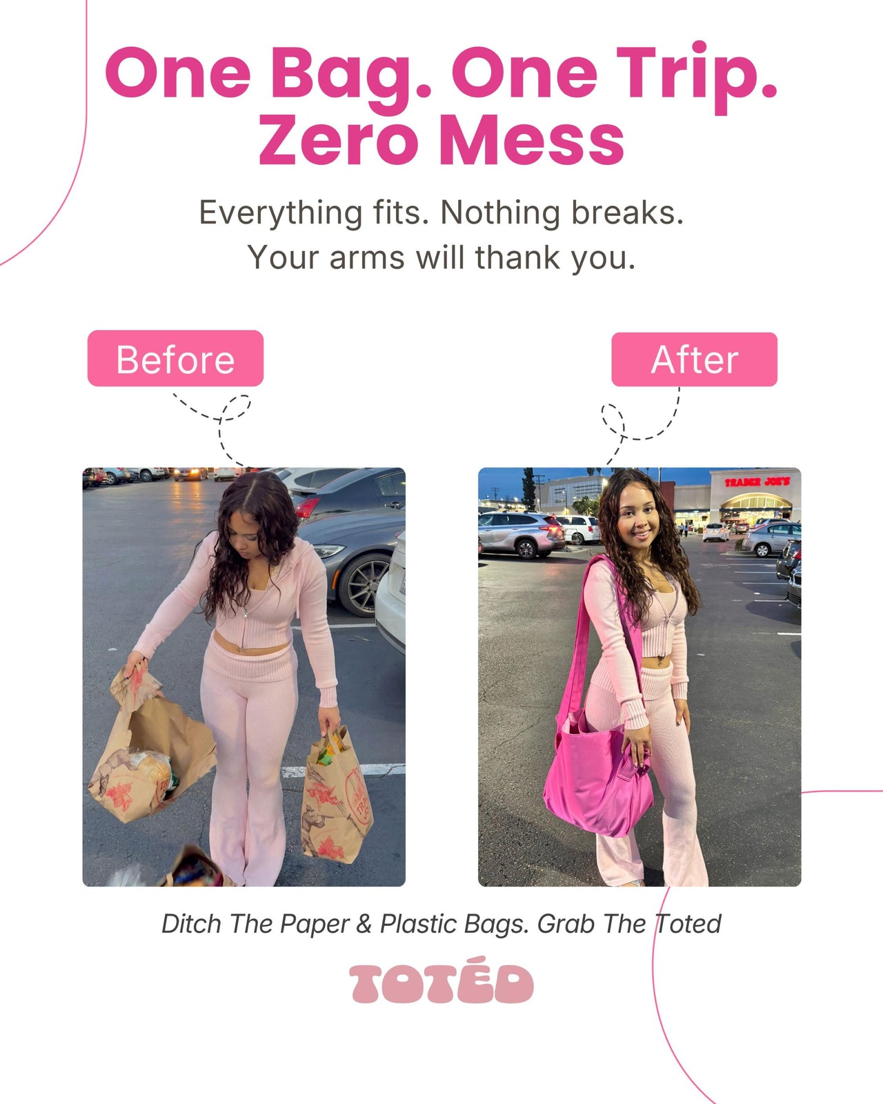 PINK TOTED BAG® - Bundle - Groceries